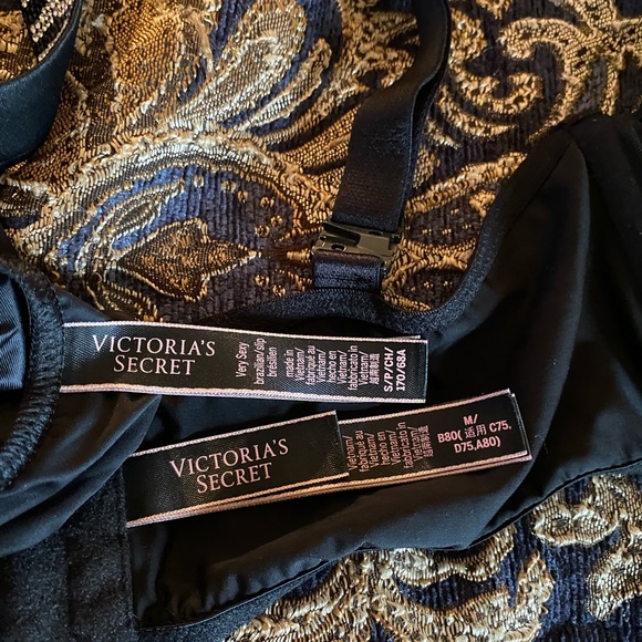 Victoria secret bra med thong small zebra shine strap - Picture 3 of 3